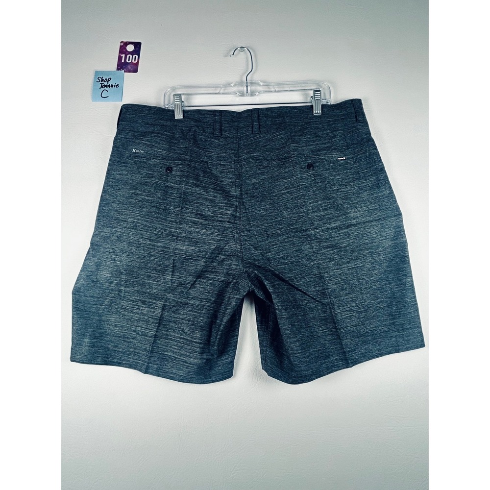Hurley Mens H20 Dri Shorts Size 38 Black Heather Performance Casual Streetwear - Picture 2 of 5